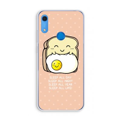 Sleep All Day: Huawei Y6s Transparant Hoesje
