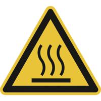 Waarschuwingsbord Heet oppervlak Zelfklevende folie 25 mm ISO 7010 44 stuk(s)