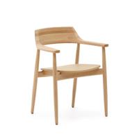 Kave Home Eetkamerstoel 'Fondes' Eikenhout, kleur Naturel