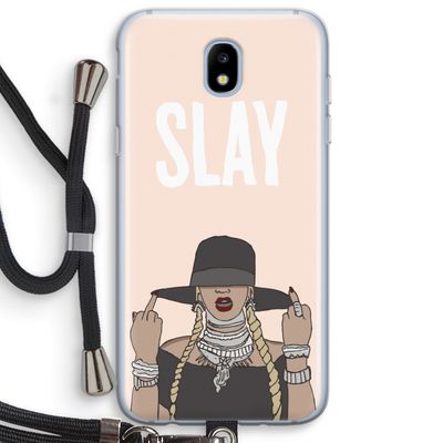 Slay All Day: Samsung Galaxy J5 (2017) Transparant Hoesje met koord