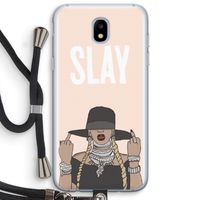 Slay All Day: Samsung Galaxy J5 (2017) Transparant Hoesje met koord