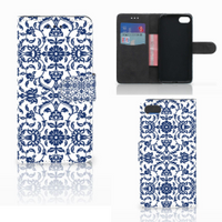 Huawei Y5 2018 Hoesje Flower Blue - thumbnail