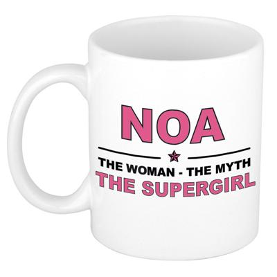 Noa cadeau mok - Woman Myth Supergirl - naam koffiemok - 300 ml - collega - moederdag Noa cadeau mok - Woman Myth Supergirl - naam koffiemok - 300 ml - collega - moederdag