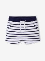 Fleece bermuda voor babyjongens wit