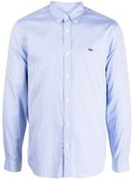 Lacoste chemise imprimée à patch logo crocodile - Bleu - thumbnail