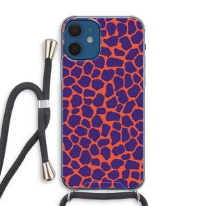 Purple Giraffe: iPhone 12 Transparant Hoesje met koord