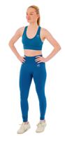 Xtreme Sportswear Dames Sportset - Sportlegging + Sporttop - Blauw-XL