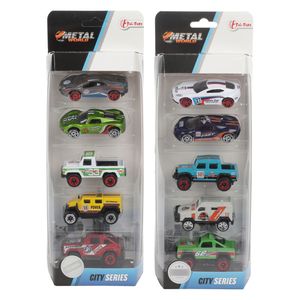 Toi-Toys Metal Rally Raceauto's, 5st.