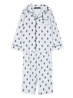 POLO RALPH LAUREN KIDS pyjama à motif monogrammé - Blanc