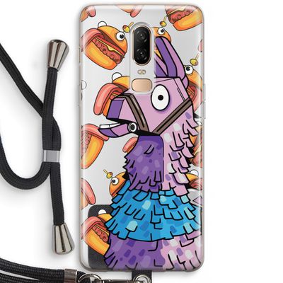 Loot Burger: OnePlus 6 Transparant Hoesje met koord