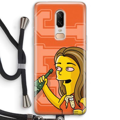 Jamie Lee Simpson: OnePlus 6 Transparant Hoesje met koord