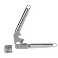 Excellent Houseware Knoflookpers - zilver - 20 cm - RVS - keuken accessoires