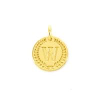Imotionals Ronde Kettinghanger Letter W Goud