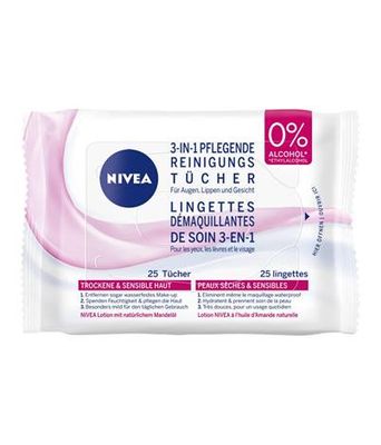 Nivea Gezicht - Reinigingsdoekjes Droge of Gevoelige Huid 25 doekjes Nivea Gezicht - Reinigingsdoekjes Droge of Gevoelige Huid 25 doekjes