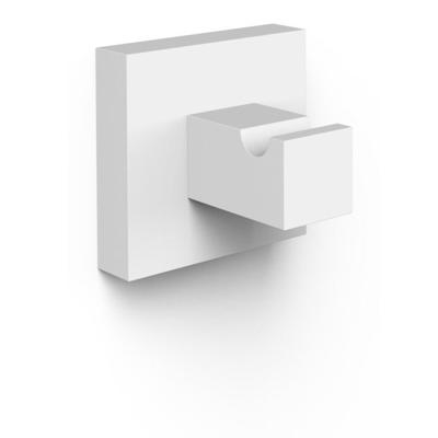 Handdoek haak Cuadro | Wandmontage | 5 cm | Enkel haaks | Wit mat