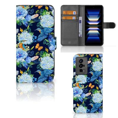 Telefoonhoesje | Met pasjeshouder | voor Xiaomi Poco F5 Pro IJsvogel