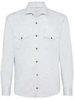 Brunello Cucinelli chemise à manches longues - Gris - thumbnail