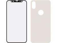 Mobilize Mobilize Edge-To-Edge Glass Screen Protector Apple iPhone X/Xs Front and Back Pack Silver Full Glue