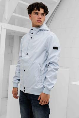 Malelions Placket Softshell Jas Heren Lichtblauw - Maat S - Kleur: Lichtblauw | Soccerfanshop