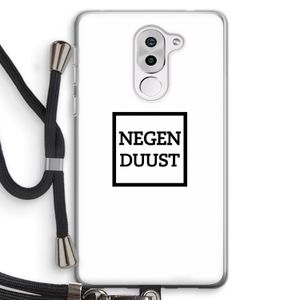 Negenduust vierkant: Honor 6X Transparant Hoesje met koord