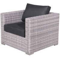 Tennessee lounge fauteuil cloudy Grijs - Garden Impressions - thumbnail