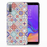 Samsung Galaxy A7 (2018) | TPU | Siliconen hoesje | Tiles Color