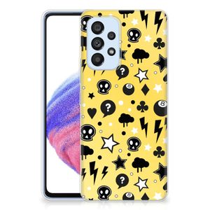 Silicone Back Case Samsung Galaxy A53 5G Punk Geel