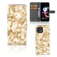 Motorola Edge 20 Lite | Bookcase | Marmer Goud