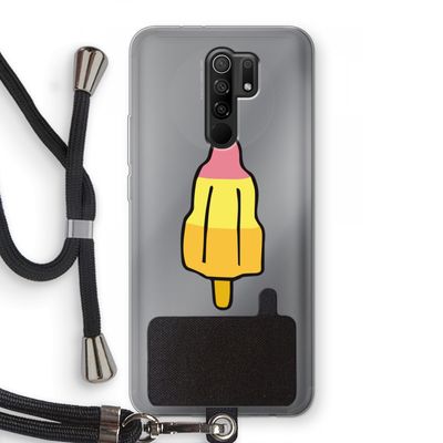 Raketijsje: Xiaomi Redmi 9 Transparant Hoesje met koord