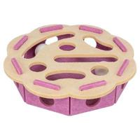 TRIXIE HOLE'N'ROLL BLOEM VILT ROZE / BEIGE
