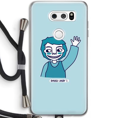 Zwaai: LG V30 Transparant Hoesje met koord