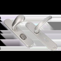AMI Veiligheidsbeslag 173 Knop 378 Rotaveer 250/50/15 Kt72 /Profielcilinder 72 F1 Deurdikte 38/42 Mm - 656951