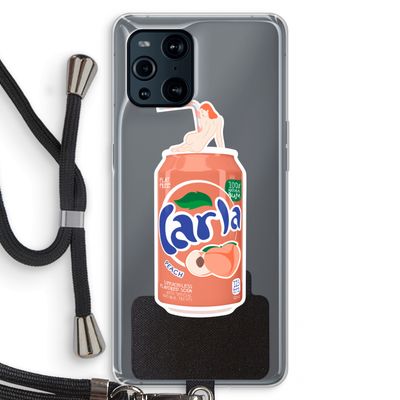 S(peach)less: Oppo Find X3 Transparant Hoesje met koord