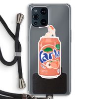 S(peach)less: Oppo Find X3 Transparant Hoesje met koord