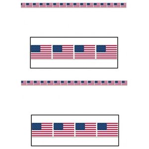 2x USA vlag afzetlinten 6 meter   -