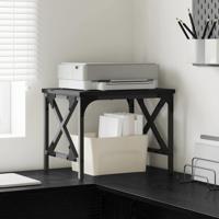 VidaXL Printerstand zwart eiken 40 x 30 x 31 cm bewerkt hout