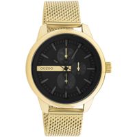 OOZOO C11017 Horloge Timepieces staal goudkleurig-zwart 45 mm - thumbnail