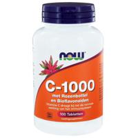 NOW Vitamine C-1000 met rozenbottel en bioflavonoiden (100 tab)