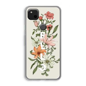 Hello bloemen: Google Pixel 4a Transparant Hoesje