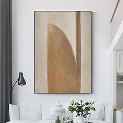 abstracte schilderijen handgemaakte getextureerde acrylverf moderne kunst aan de muur olieverf handgeschilderd kunstwerk folie bruin olieverfschilderij voor woonkamer kantoor wanddecoratie blauw Lightinthebox