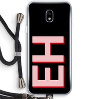 Monogram: Samsung Galaxy J3 (2017) Transparant Hoesje met koord