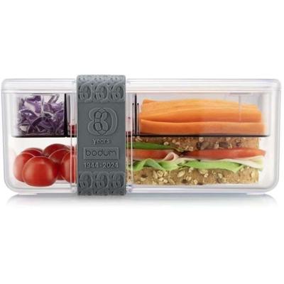 Lunchbox met compartimenten - BODUM - Bistro - Bestek - Grijs