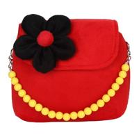 3 STKS mode schoudertas kinderen meisjes prinses bloem Messenger handtas mooie portemonnees (rood)