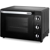 Mini oven - Hetelucht - DELONGHI - EO 40112.BK - Zwart - Dubbele glazen deur - 40 L - 51,5 x 44 x 36 cm - 2000 W
