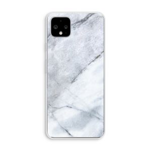 Witte marmer: Pixel 4 XL Transparant Hoesje