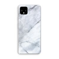 Witte marmer: Pixel 4 XL Transparant Hoesje