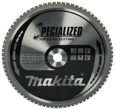 Makita Zaagblad Met. 305X25,4X2,3 78T 0G - B-33467