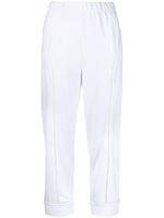 Stella McCartney pantalon de jogging zippé à taille élastiquée - Blanc - thumbnail