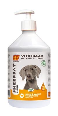 Bf Petfood Biofood vloeibaar schapenvet met zalmolie