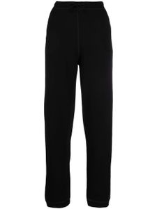 GANNI pantalon de jogging à logo brodé - Noir